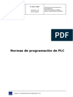 Normas de programación de PLC
