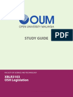 XBLR3103 OSH Legislation CJan12 SSept16