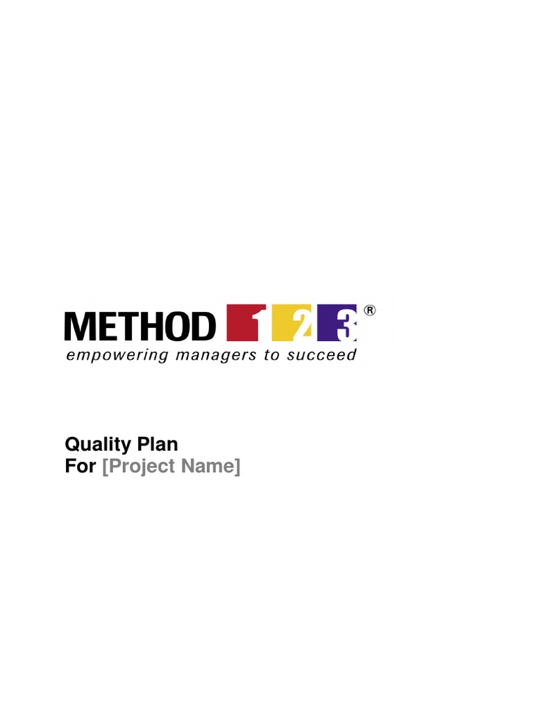 Planning Template - Quality Plan | PDF | Quality Assurance | Accountability