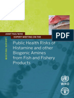 Public Health Risk of Histamine and Other Biogenic Amines From Fish Dan Fiheries Products