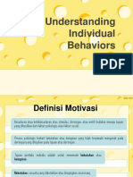Understanding Individual Behaviors