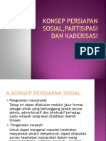 Konsep Persiapan Sosial, Partisipasi Dan Kaderisasi