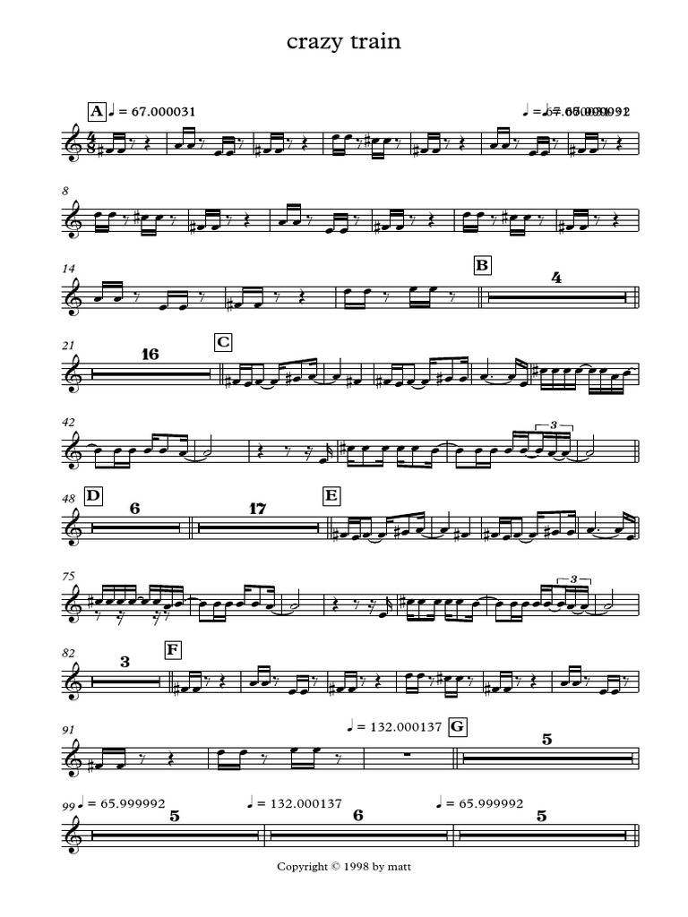 Violin 1 Crazy Train Instrument à cordes frottées Instruments à