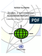UN Global E-Government Readiness Report 2004 - Towards Access For Opportunity
