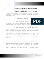 EugeniaFreire - Constitucionalidade Da Advocacia Privada Do Procurador Do Estado