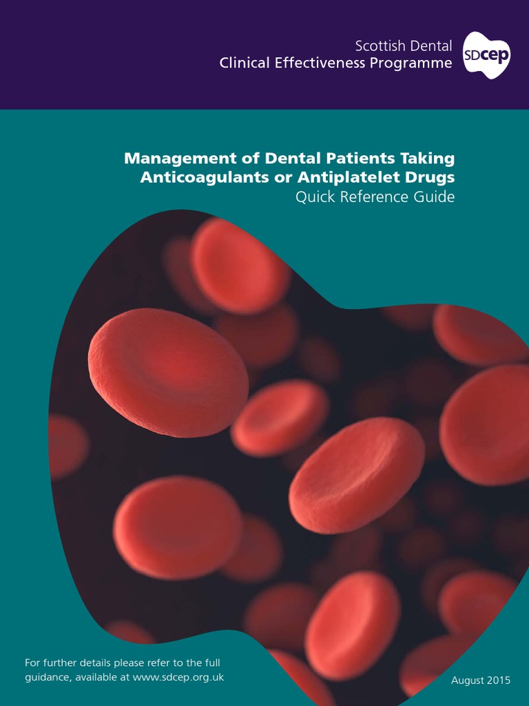 Dental Management of Anticoagulant Patients | PDF | Surgery | Medical ...
