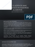 Los 10 Aditivos Mas Peligrosos en Nuestros Alimentos