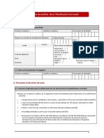 Ficha de Análisis de La Planificación Curricular