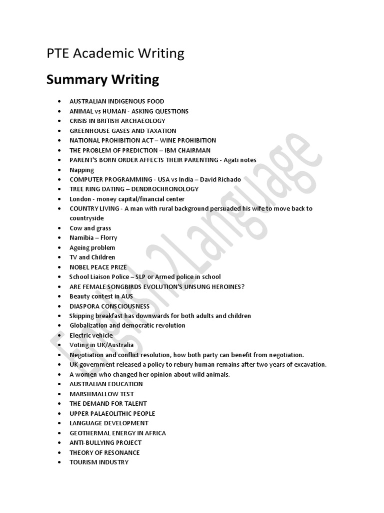 Pte essay format pdf image