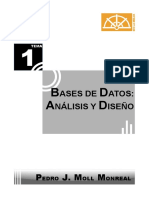 1tema Bases de Datos- Análisis y Diseño Pedro j. Moll Monreal 2014-2015