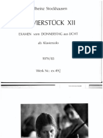 Stockhausen, Klavierstück XII