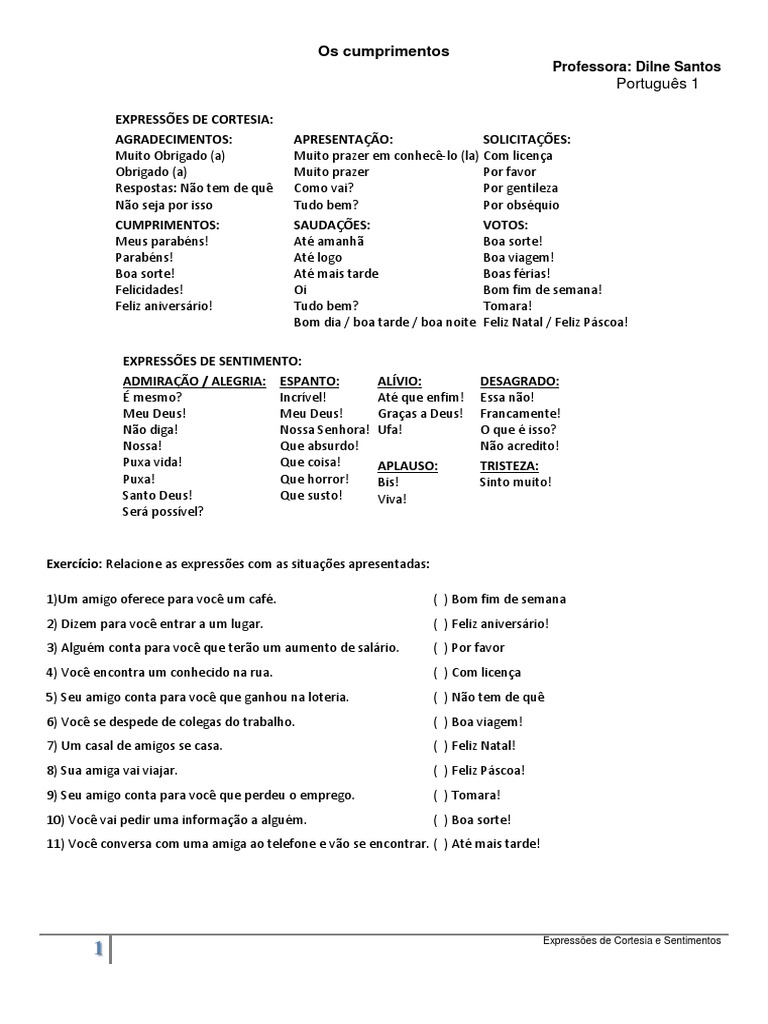 Questoes De Fim De Apresentacao