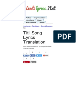 Titli Lyrics Translation Chennai Express