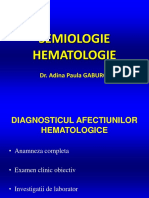 HEMATOLOGIE - Semiologie-Hematologica