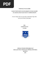 Kajian Teknis Rencana Penambangan Daerah