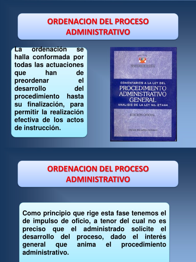Ordenación y Eficacia del Proceso Administrativo | PDF | Negocios ...