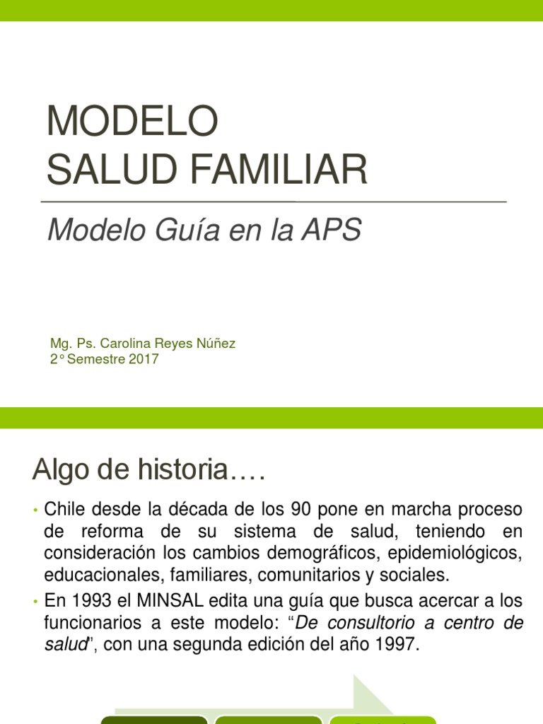 Modelo de Salud Familiar en APS | PDF | Enfermería | Cuidado de la salud