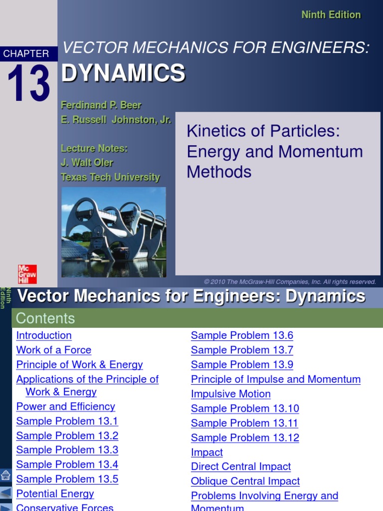Dynamics - Chapter 13 | PDF | Momentum | Potential Energy