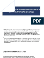 Programacion Multianual de Inversiones INVIERTE.pe