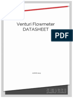 Venturi Flowmeter Datasheet: JUNHO 2013