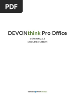 DEVONthink Pro Office Manual