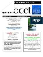 September-October 2009 Avocet Newsletter Tampa Audubon Society