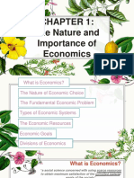 CHAPTER 1. Nature and Importance of Economics