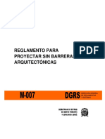 M 007 Reglamento para Proyectar Sin Barreras Arquitectonicas PDF
