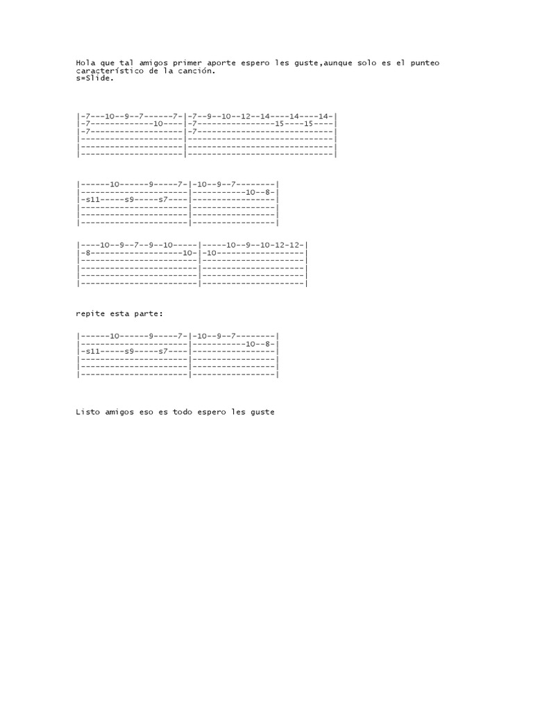 Acordes Despacito Guitarra | PDF