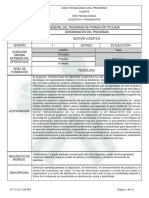 Infome Programa de Formación