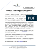 Dieciocho (18) Entidades Del Orden Nacional, Abren Concurso Abierto de Méritos