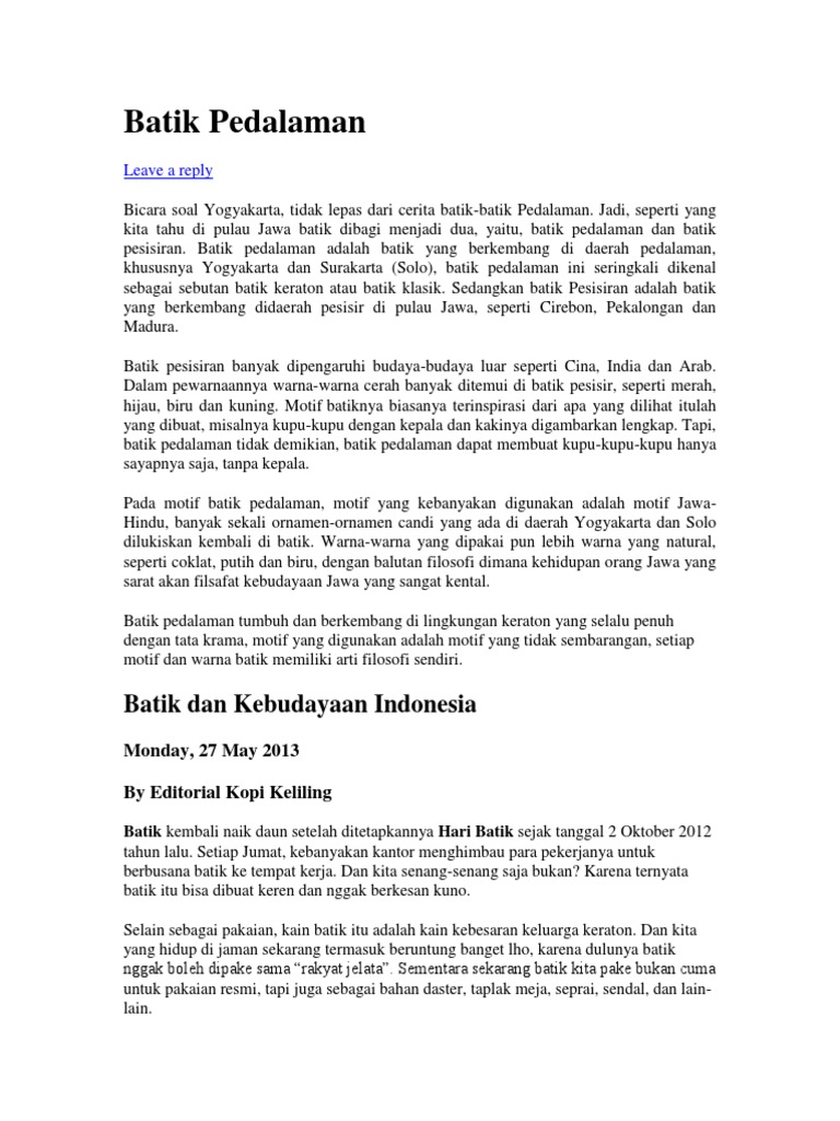 Download Gambar  Batik Tanpa  Warna 