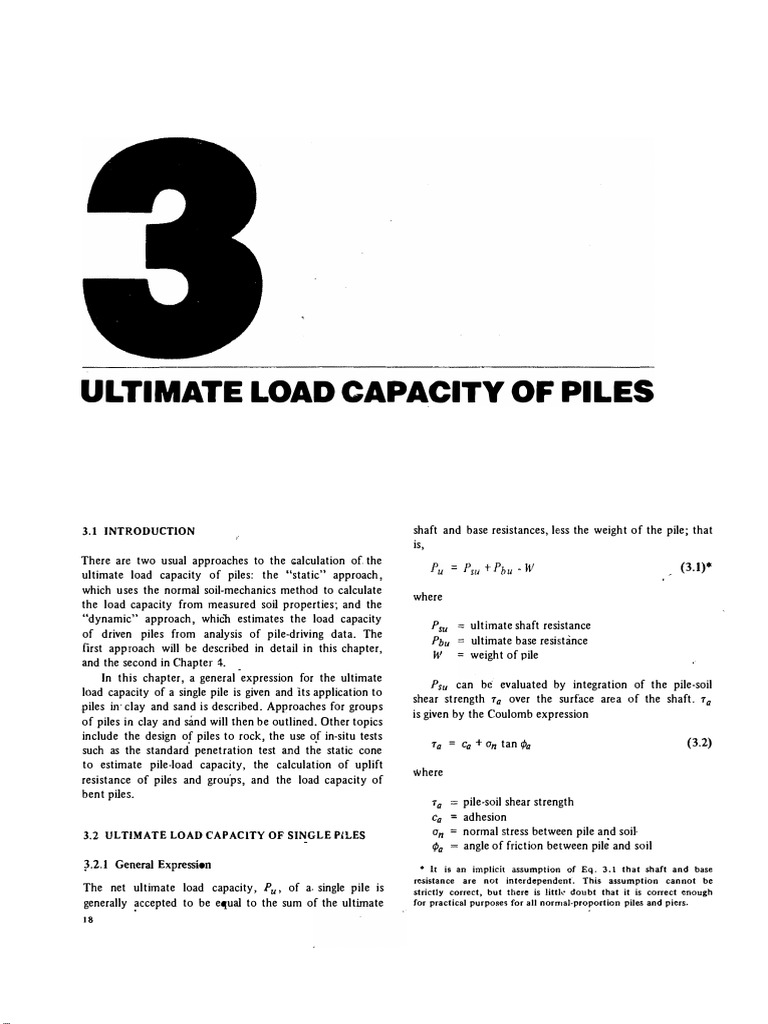 Pile Foundation Analysis Cap. 3 | PDF | Deep Foundation | Strength Of ...