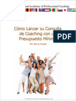 Cómo Lanzar Su Consulta de Coaching Con Un Presupuesto Mínimo