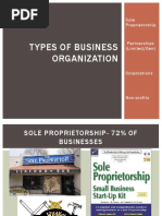 Types of Business Organization