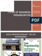 Types of Business Organization