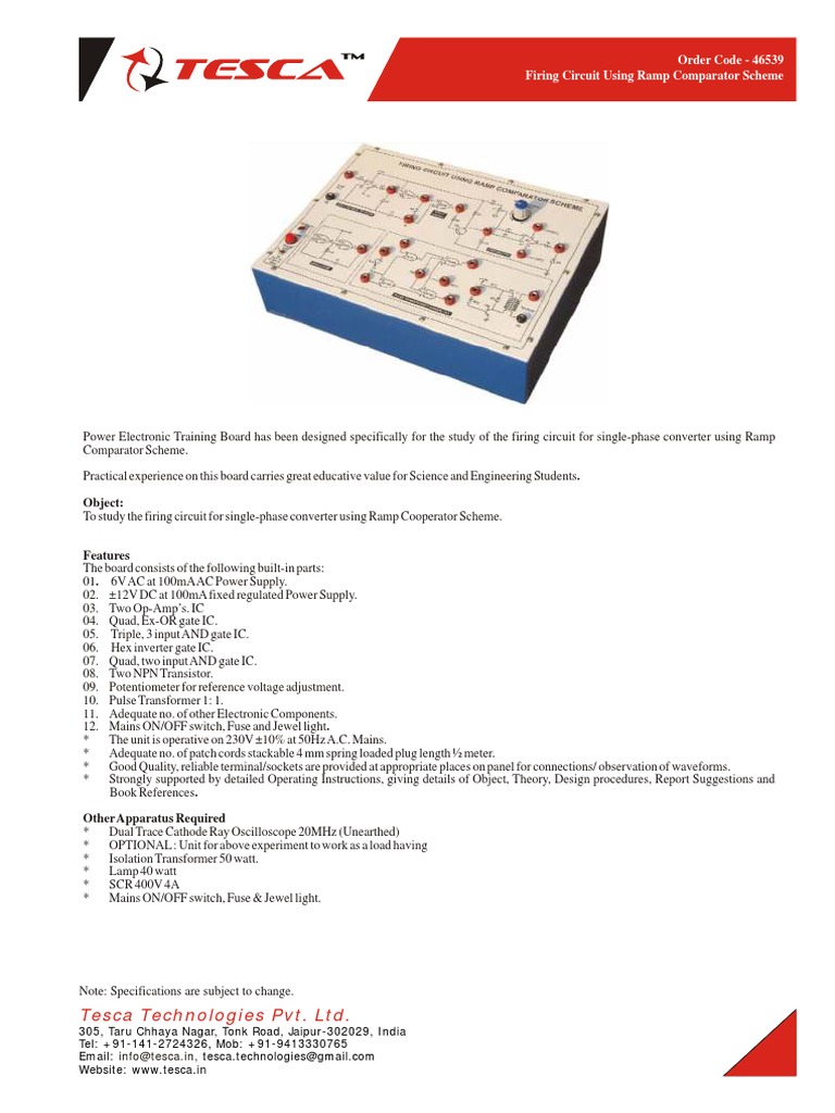 Firing Circuit Using Ramp Comparator Scheme PDF PDF