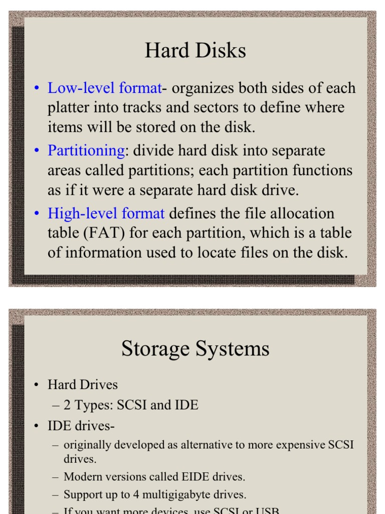 Hard Disks: Low-Level Format | PDF | Disk Storage | Hard Disk Drive