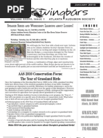 Download January 2010 Wingbars Newsletter Atlanta Audubon Society by Atlanta Audubon Society SN36190247 doc pdf