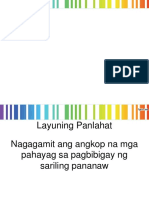 Ekspresyon Sa Pagpapahayag NG Pananaw