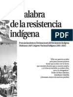 La Palabra de La Resistencia Indígena CNI 2001 2005