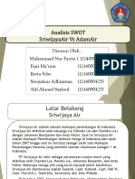 SWOT Analisis Sriwijaya Vs Adam