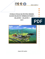 Studija Uticaja Na Zivotnu Sredinu Za Te Ugljevik 3 Nacrt
