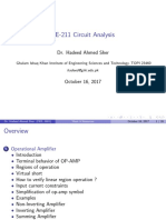 EE-211 Circuit Analysis: Dr. Hadeed Ahmed Sher