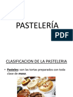 Tipos de masas y pastelería