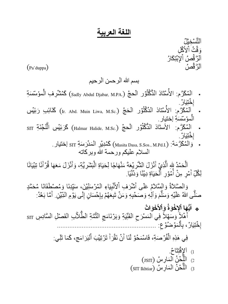 Contoh Teks Pembawa Acara 3 Bahasa Terbaik