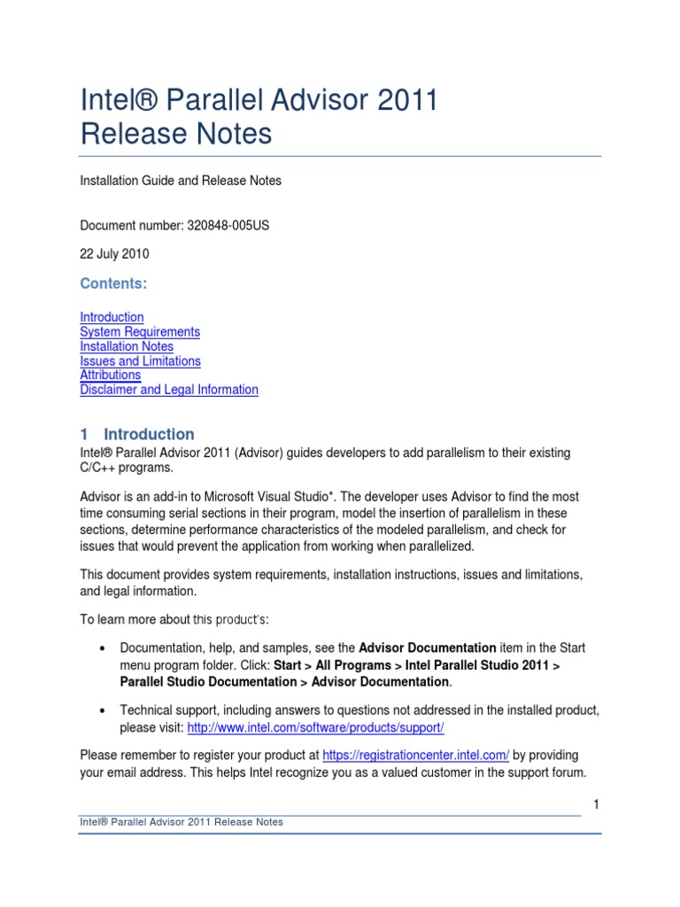 Release Notes Advisor 2011 | PDF | Microsoft Visual Studio | Copyright