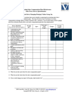 Sales Compensation Attitudinal Survey