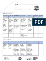 Production Schedule