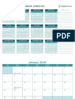 IC Work Personal Planning 2018 Annual Calendar Template